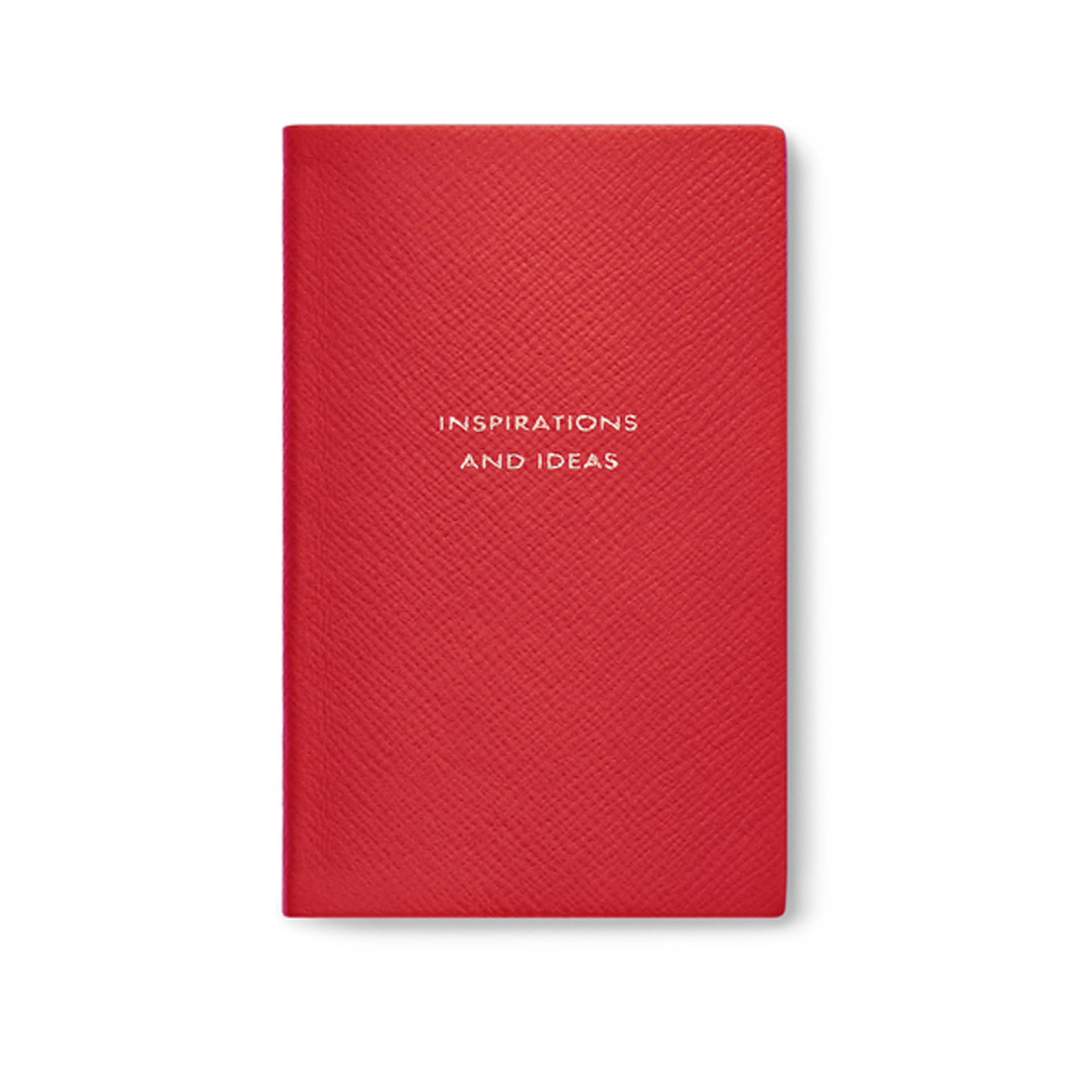 Inspirations and Ideas Panama Notebook - Scarlet Red - Smythson - NO GA