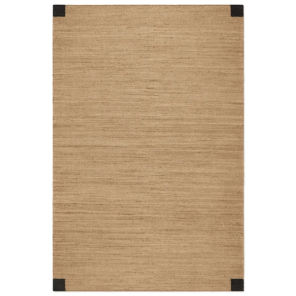 Jute Corner Black vloerkleed