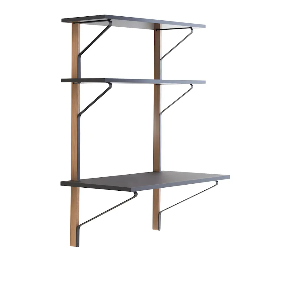 Kaari Wall shelf with desk REB 013