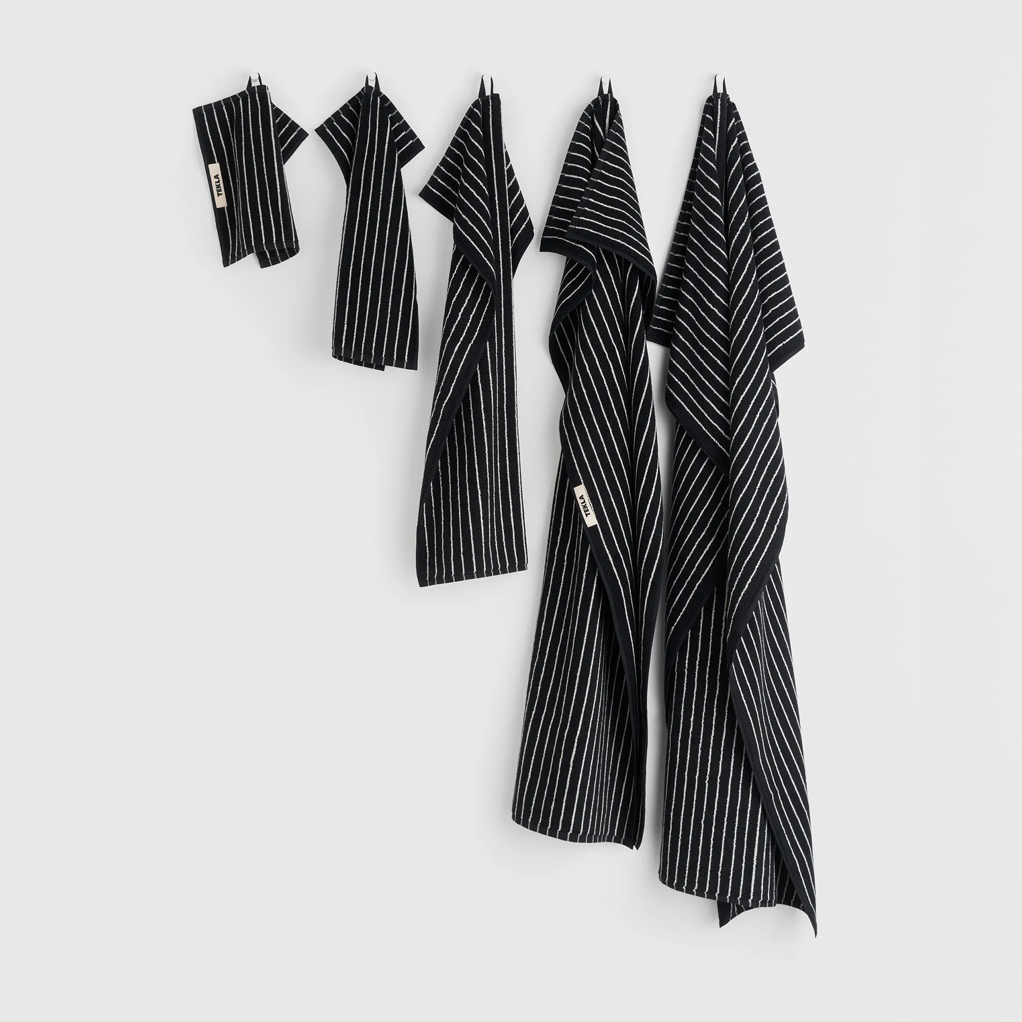 Terry Black Stripes handdoek - 3
