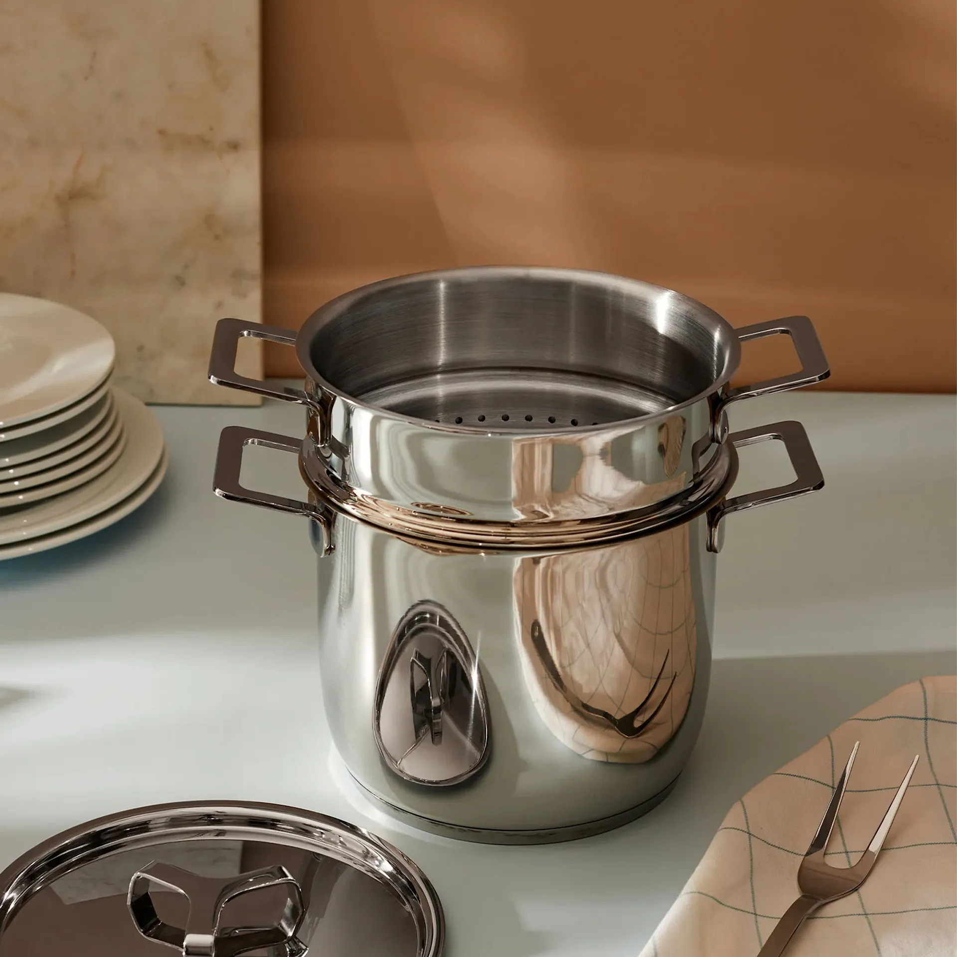 Pots & Pans Pasta-set - Alessi - Jasper Morrison - NO GA