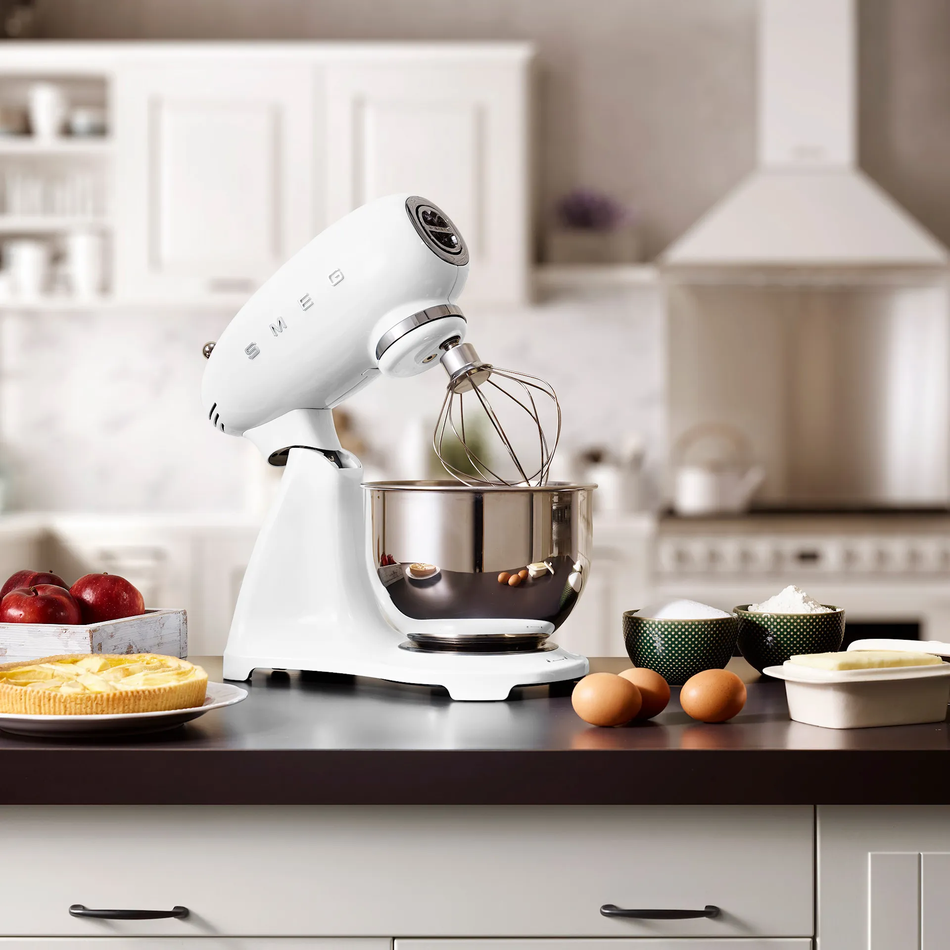 Smeg Stand Mixer Full Color White - Smeg - NO GA