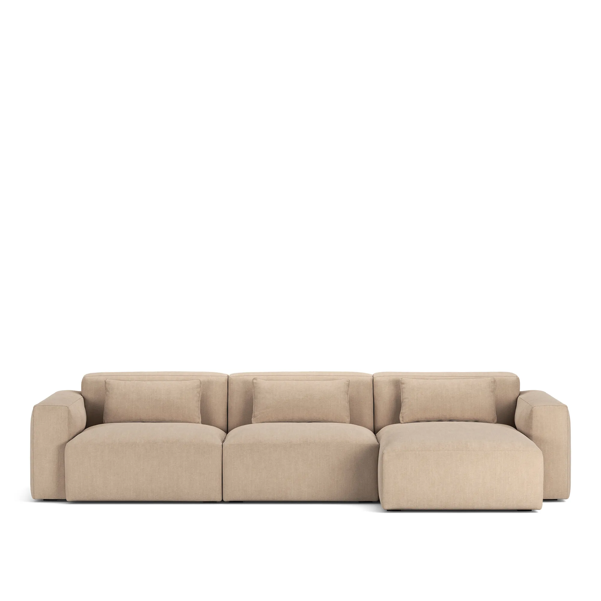 Brick 3-zitsbank met chaise longue rechts - 9