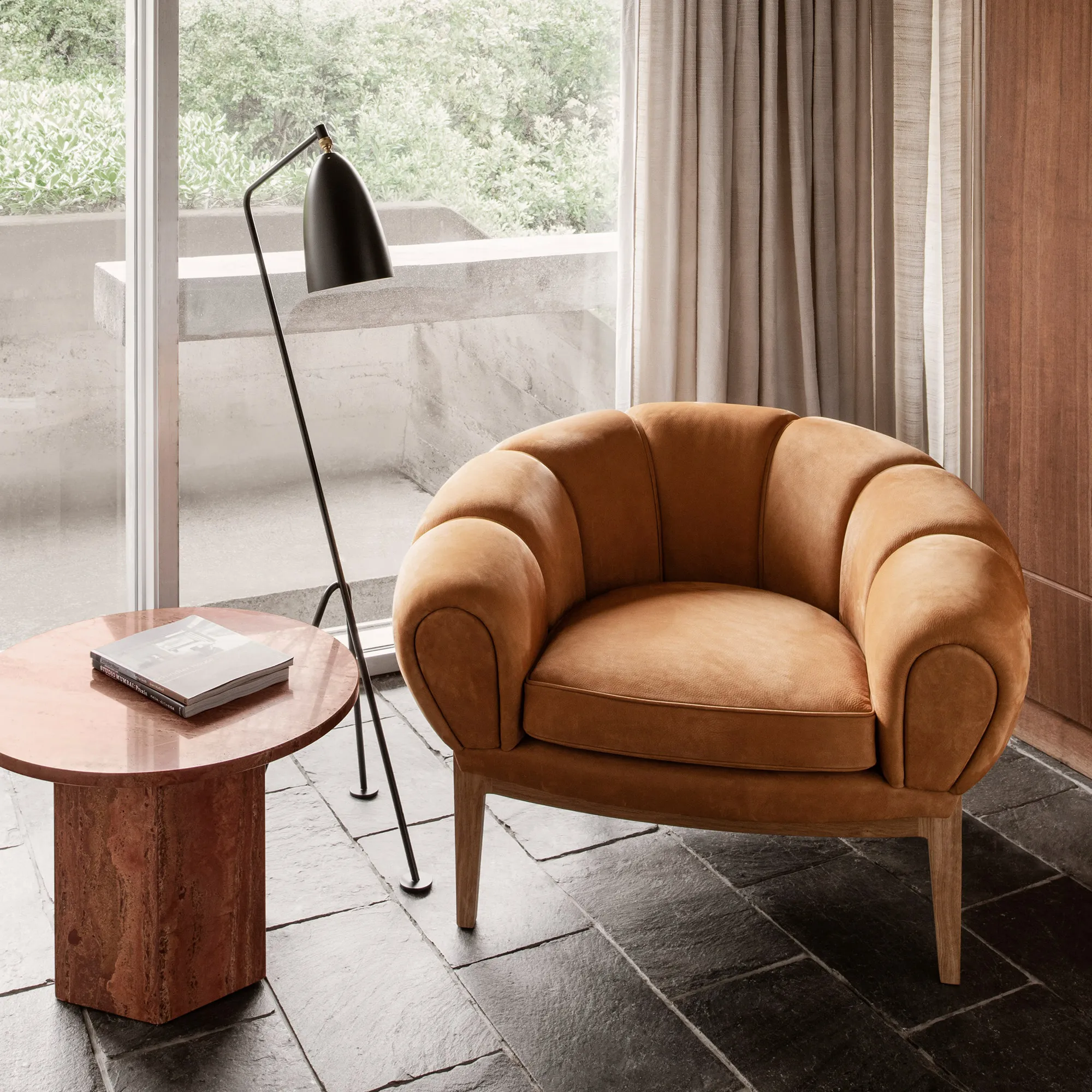 Croissant Lounge Chair Walnut - 6
