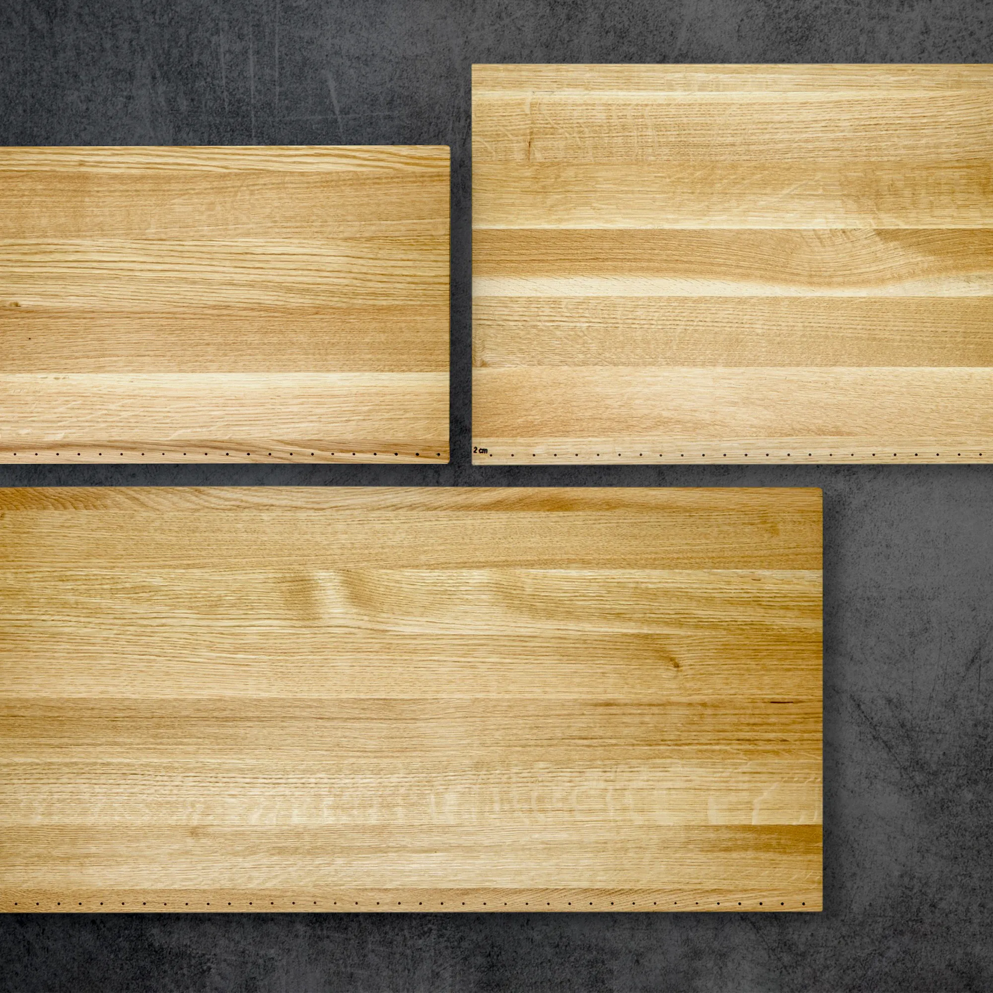 Global G-1008 Cutting Board Oak L - 2