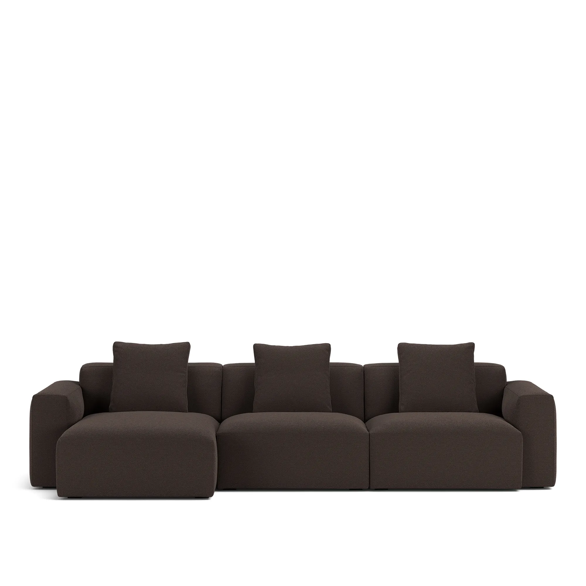 Brick 3-Seater Chaise Lounge Left - 10