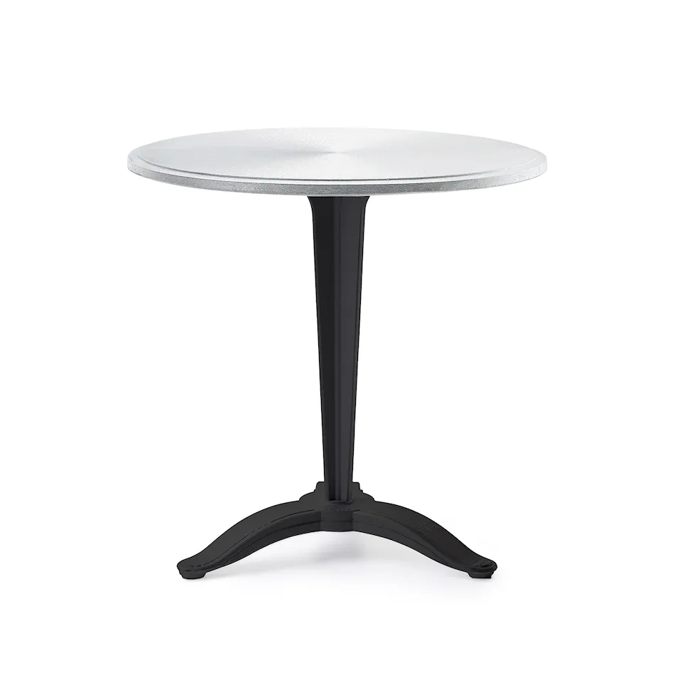 Table Calais - Big Foot Ø 75 Nature/Black Lacquered Aluminium