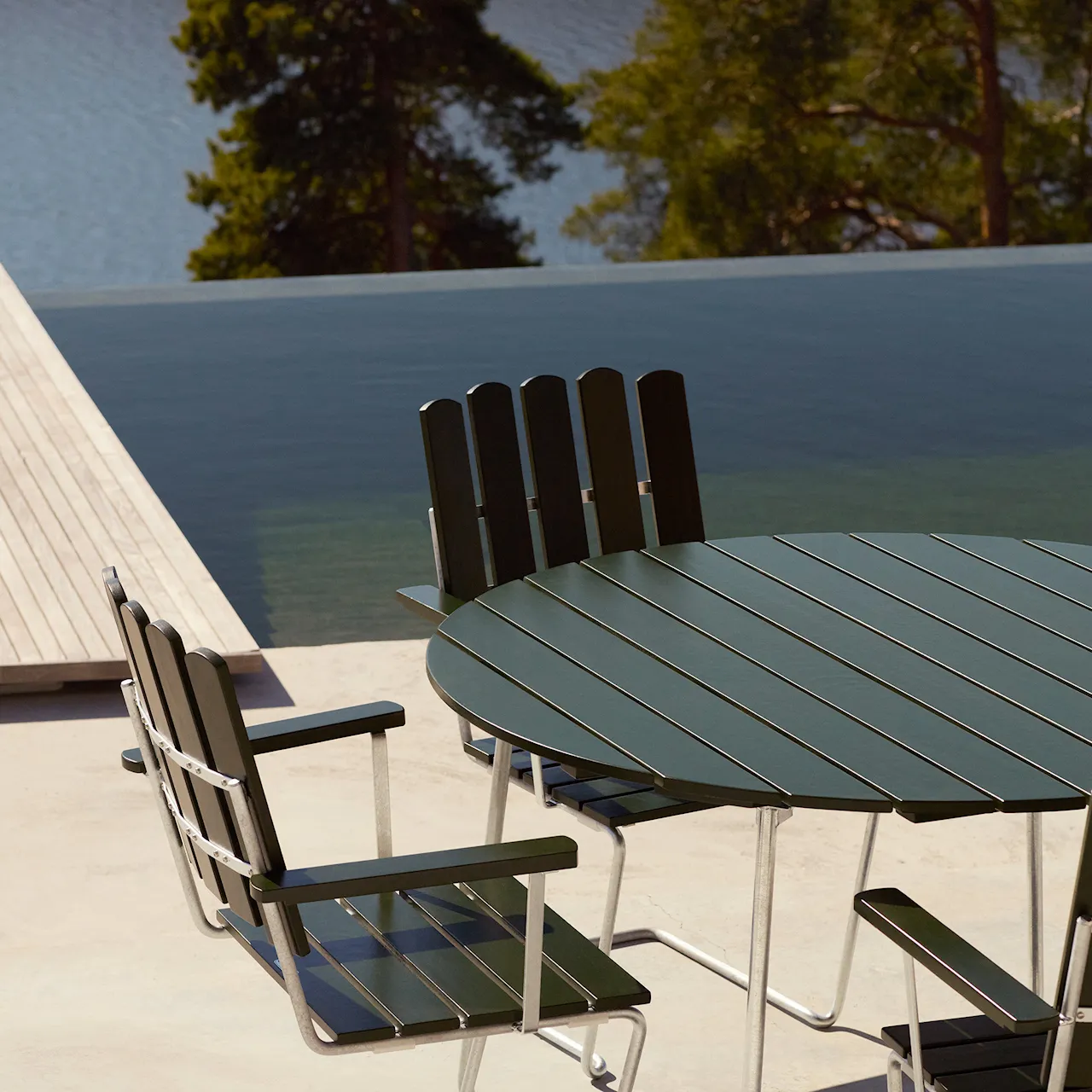Dining group Table 9A 120 & A2 Armchair Exclusive Edition