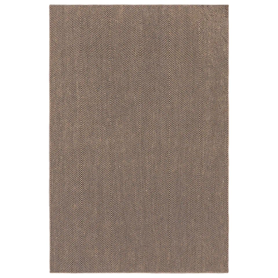 Jute Herringbone Natural/Brown matto