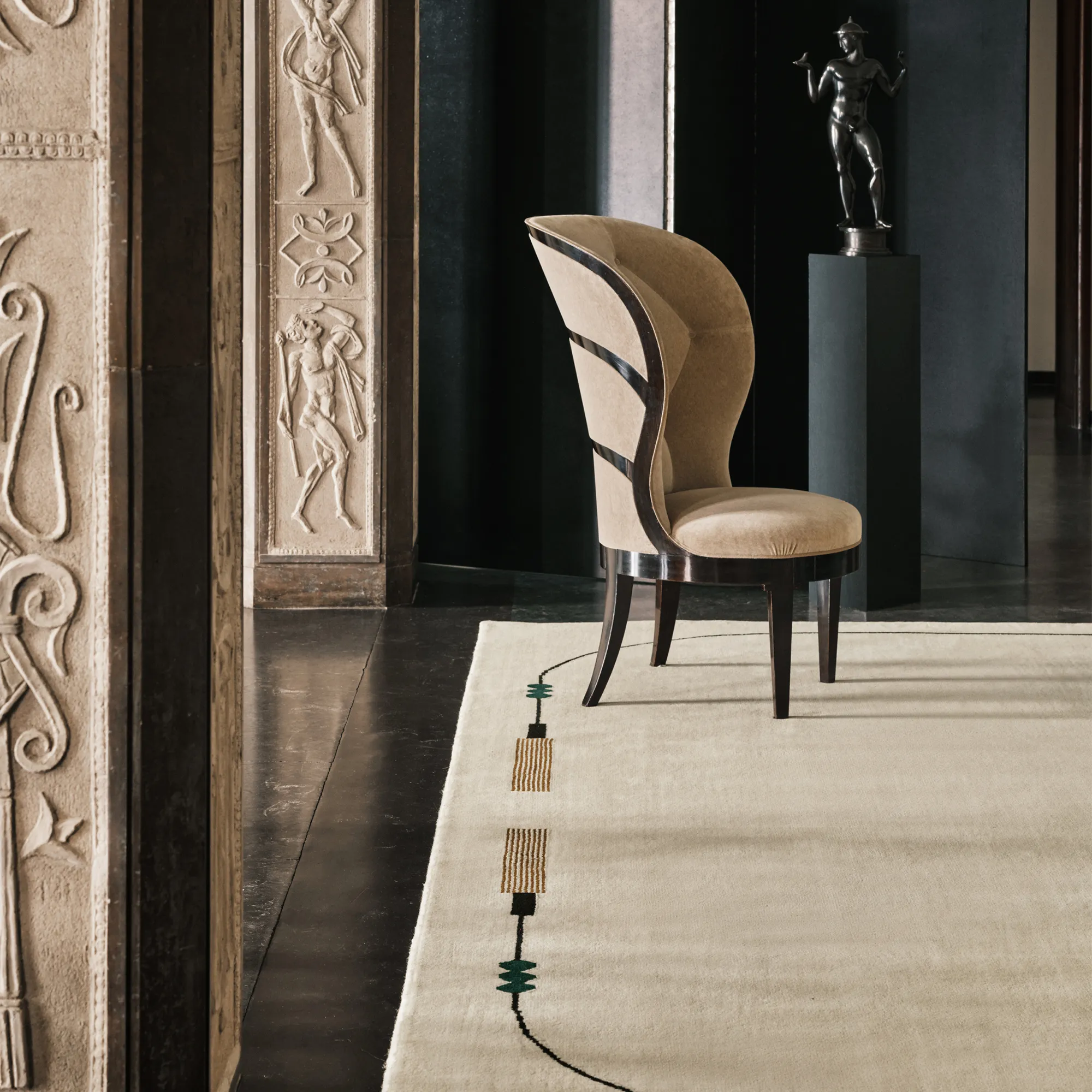 Grace 02 Tassel wool rug - 3