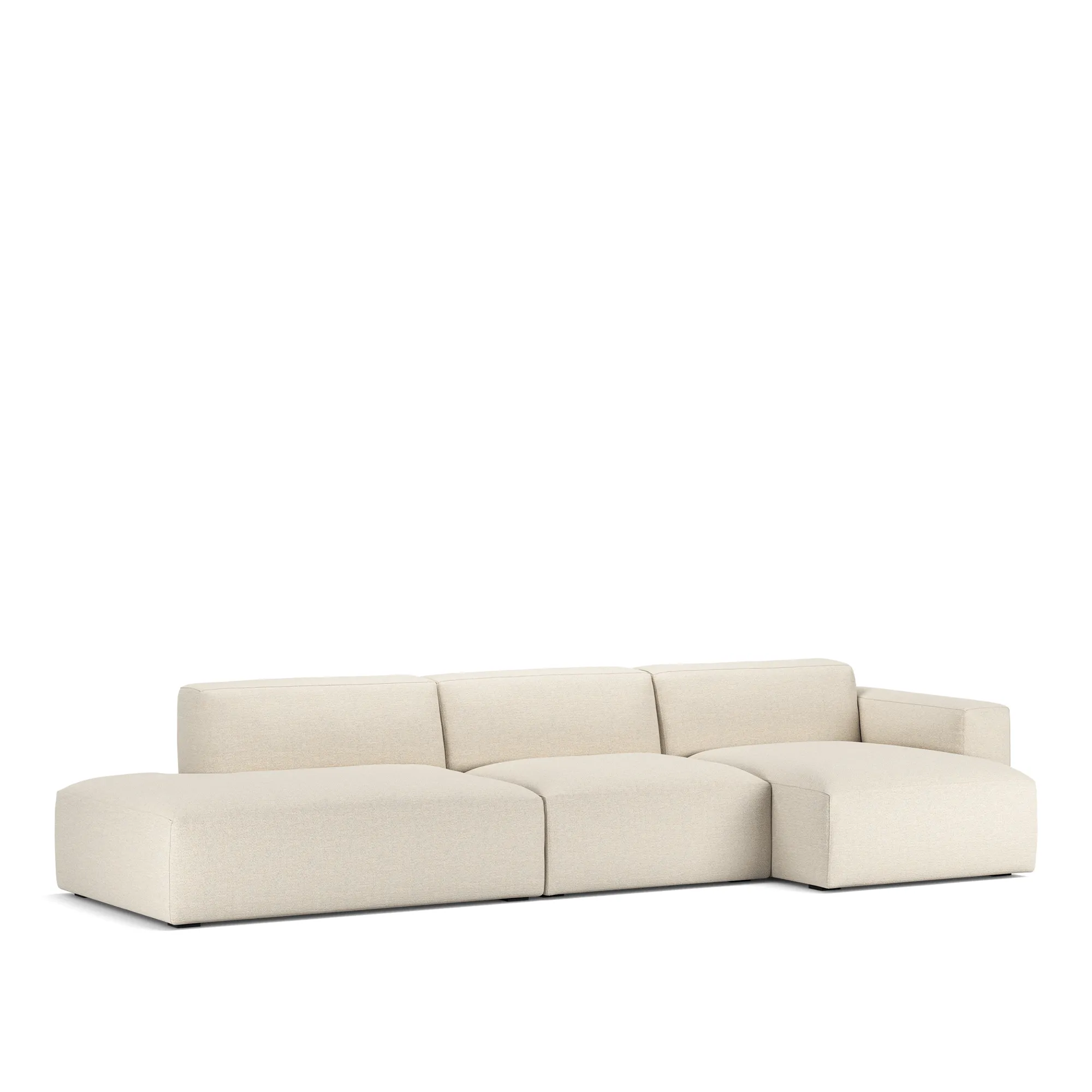 Brick 3-Seater Chaise Lounge Open End Left - 2