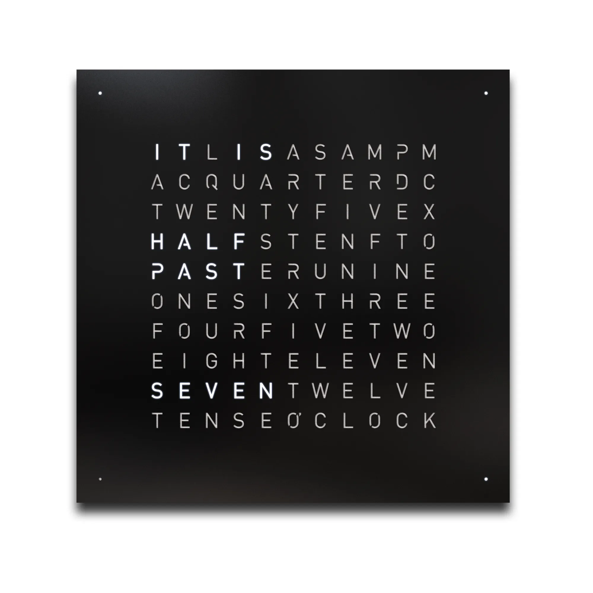 Qlocktwo Earth 45 Creator's Edition – Black Pepper - 1