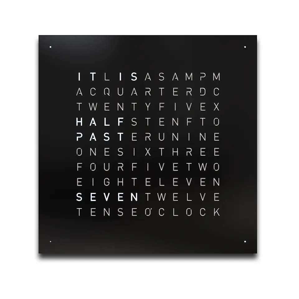 Qlocktwo Earth 45 Creator's Edition – Black Pepper