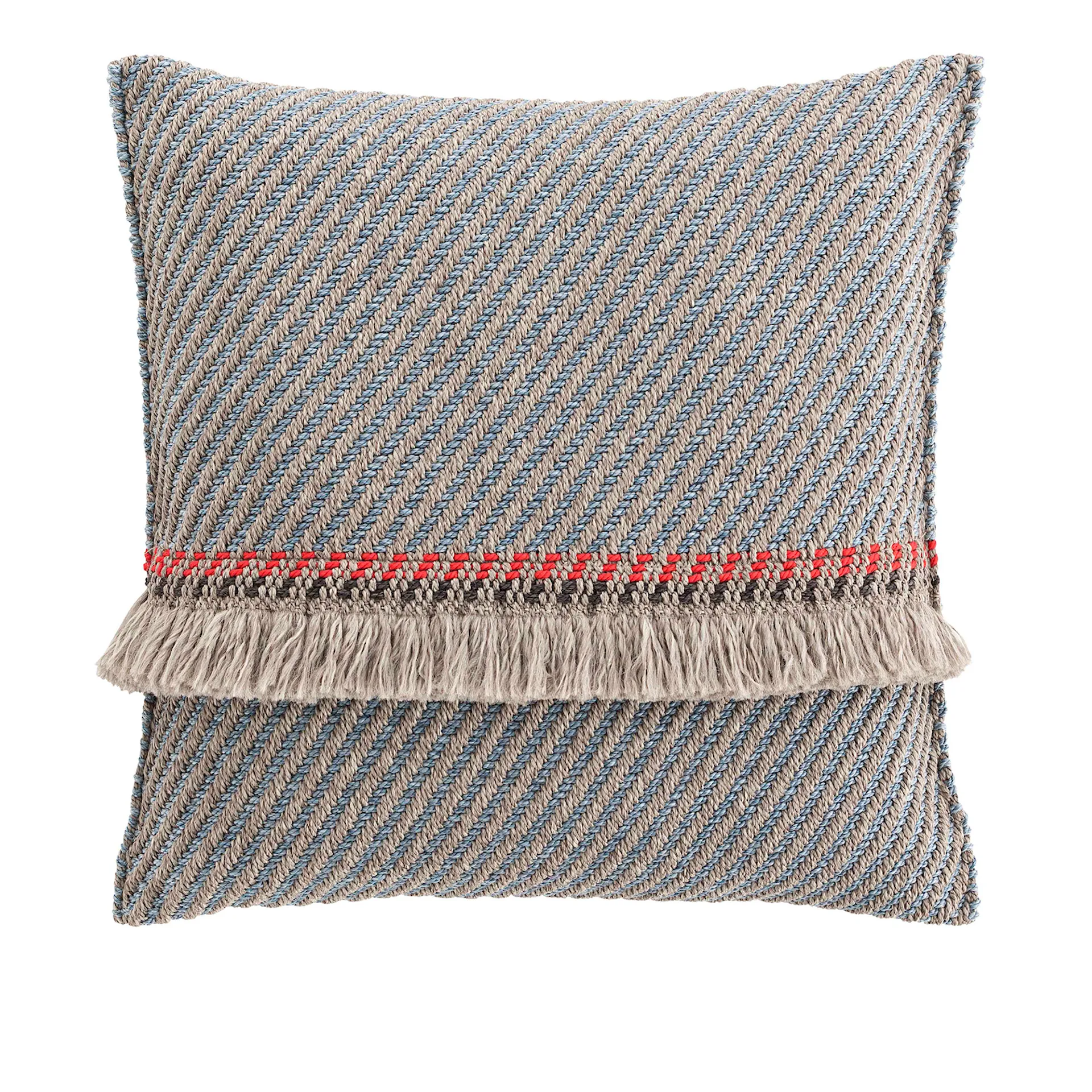 Garden Layers Big Cushion - Diagonal Almond/Blue - GAN - Patricia Urquiola - NO GA