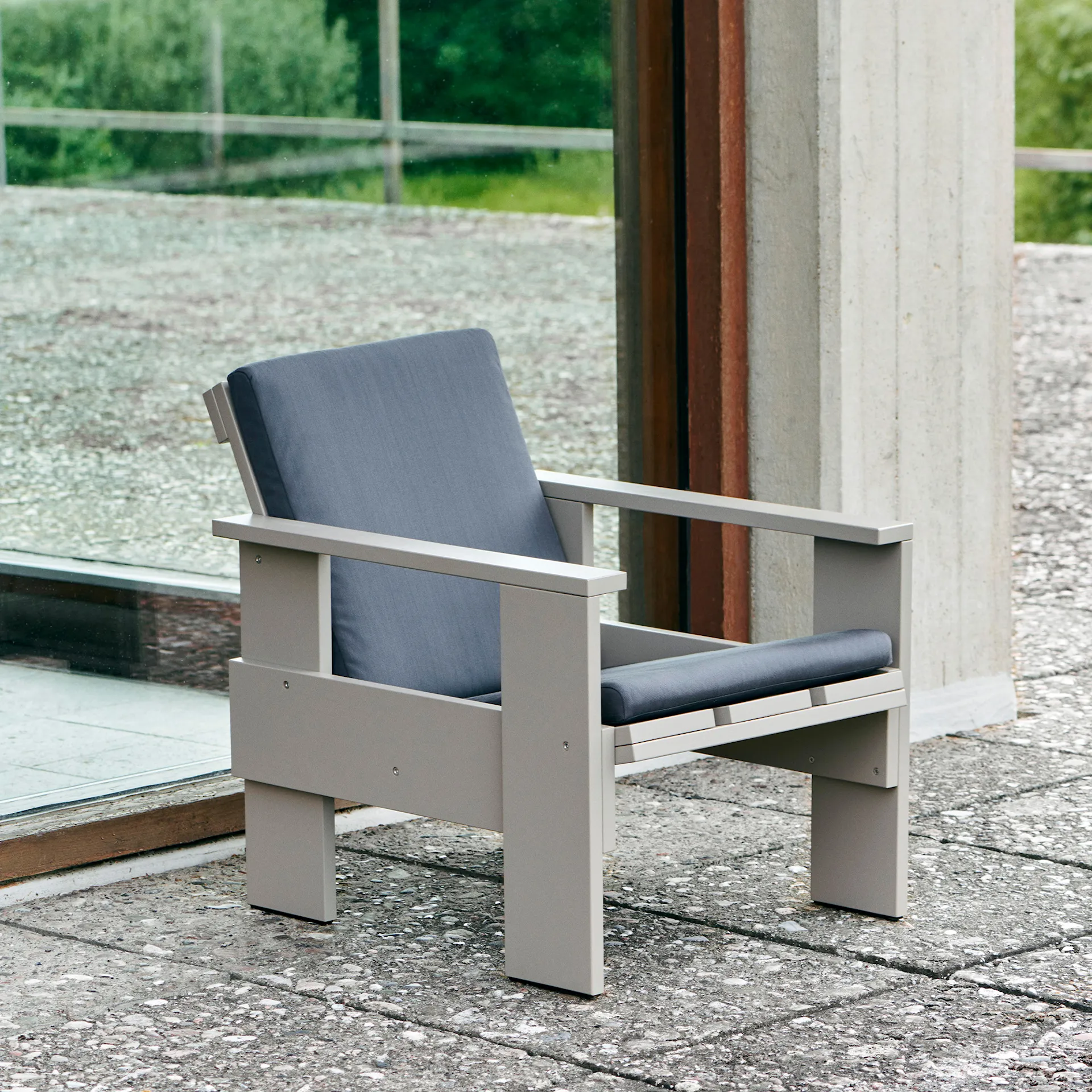 Crate Folding Cushion Outdoor Lounge Chair - HAY - Gerrit Rietveld - NO GA