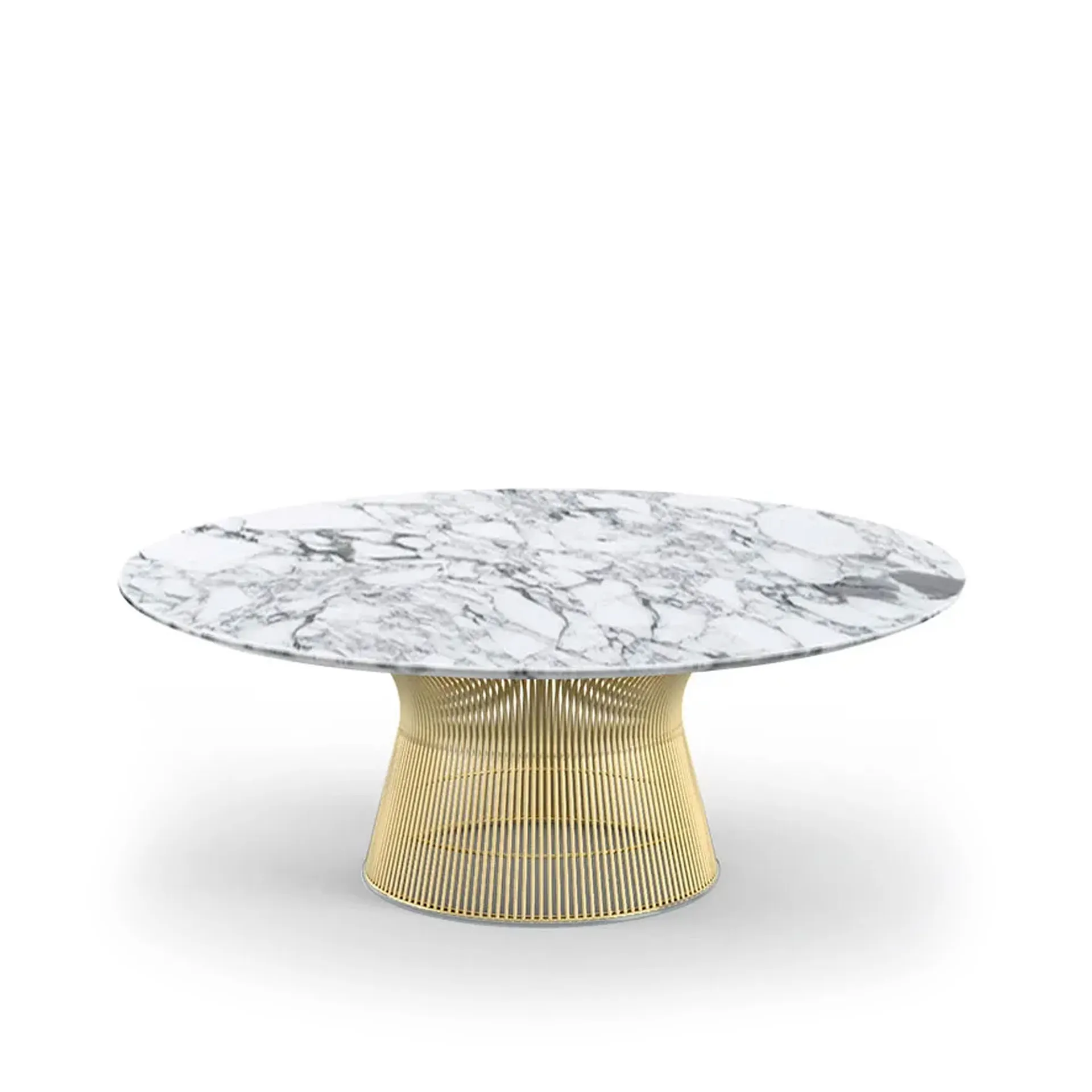 Platner Coffee Table Ø 107 cm 18K Gold - Knoll - Warren Platner - NO GA