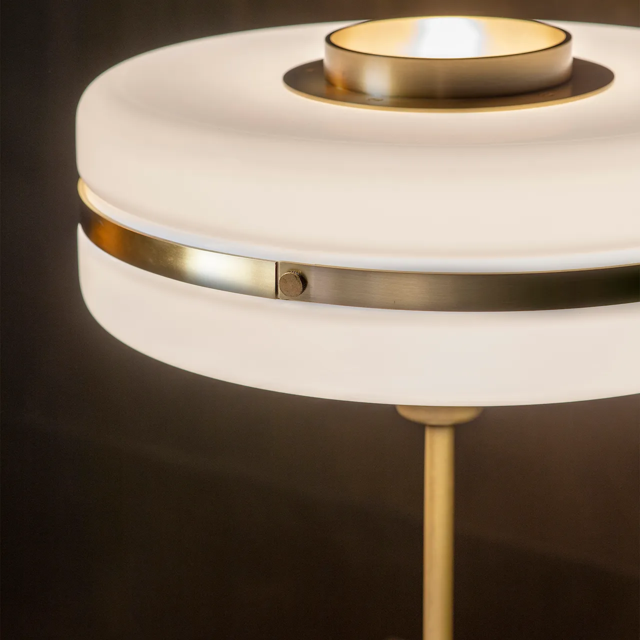 Masina Floor Lamp Brass/Opal