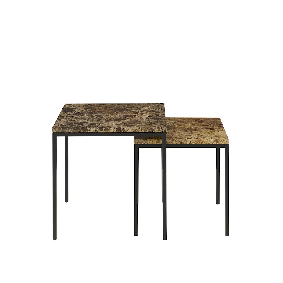 Amadora Occasional Table Large, Corsé, Black Lacquered Base