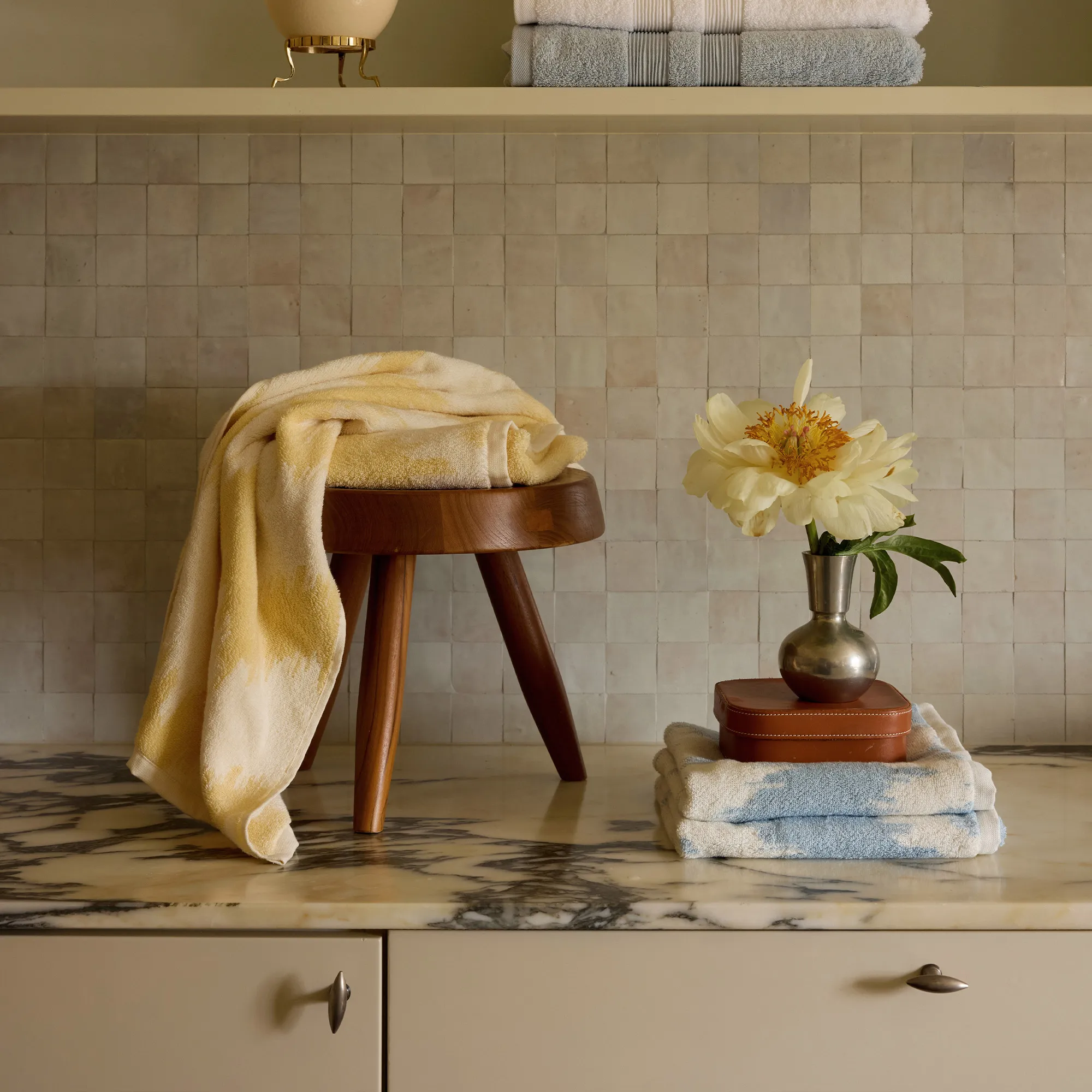 Brezza Pale Yellow Towel - 3