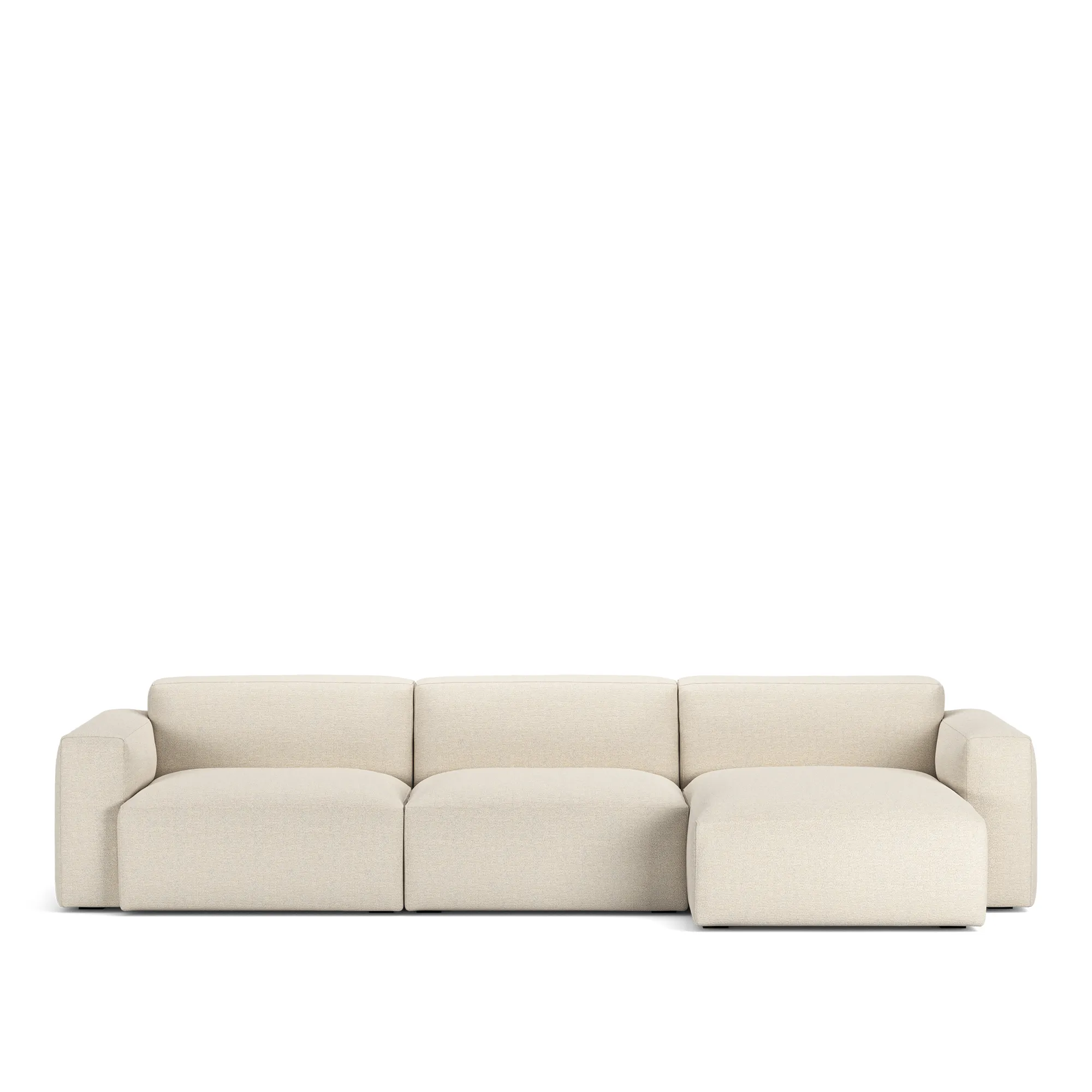 Brick 3-Seater Chaise Lounge Right - 1
