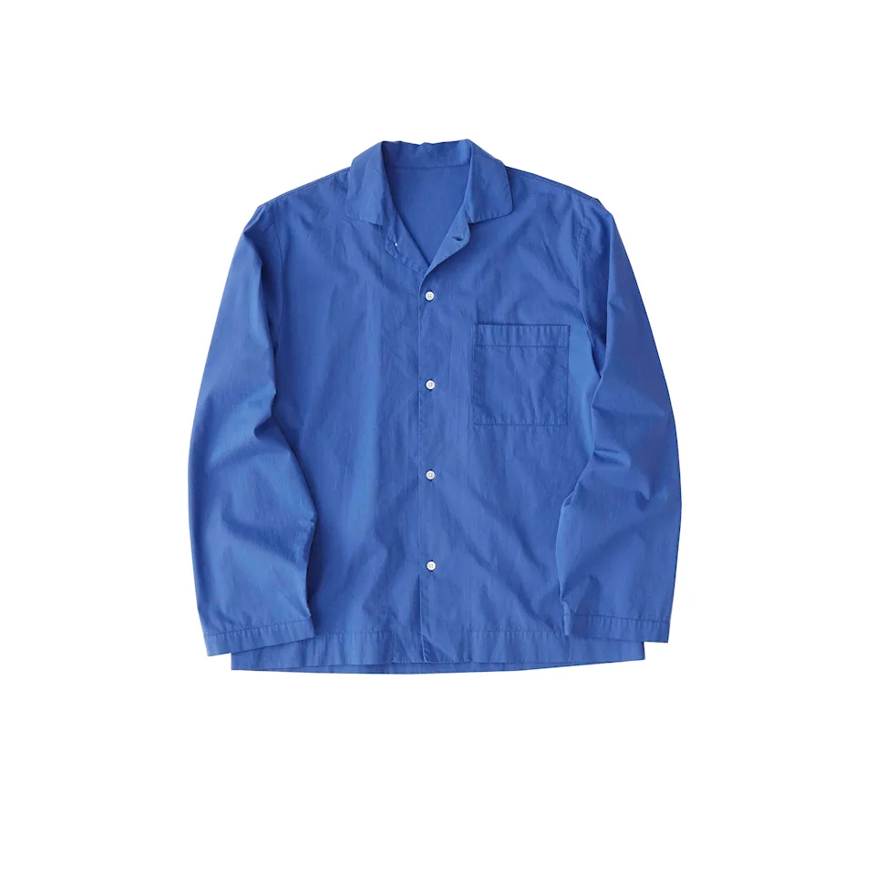 Poplin Sleepwear Shirt Royal Blue