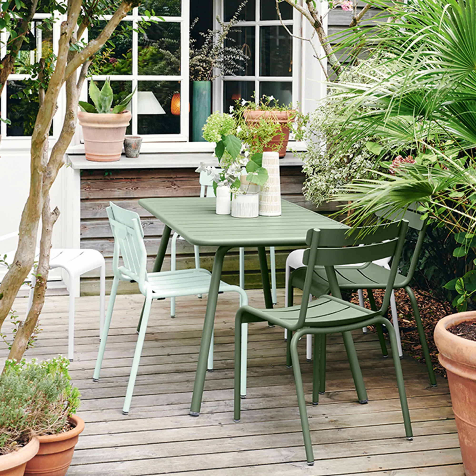 Luxembourg Dining Set Table 143 x 80 cm & 4 Chairs - 2