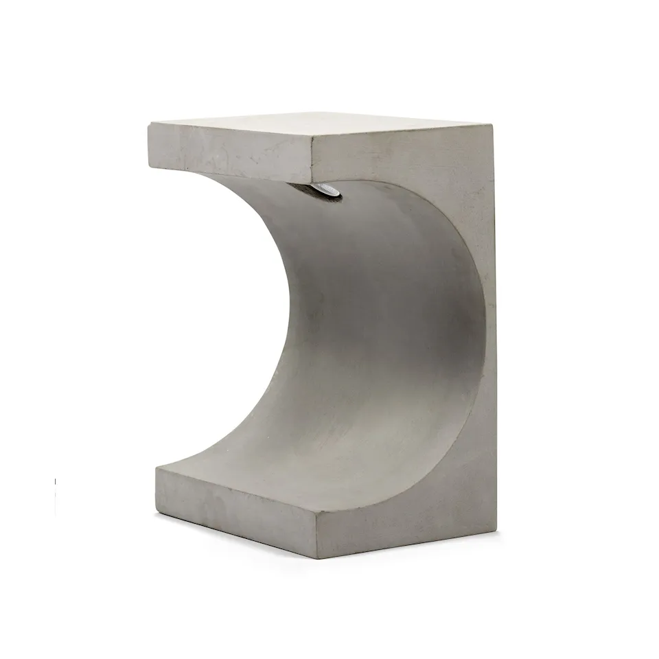 Concrete Tangent Side Table Lamp