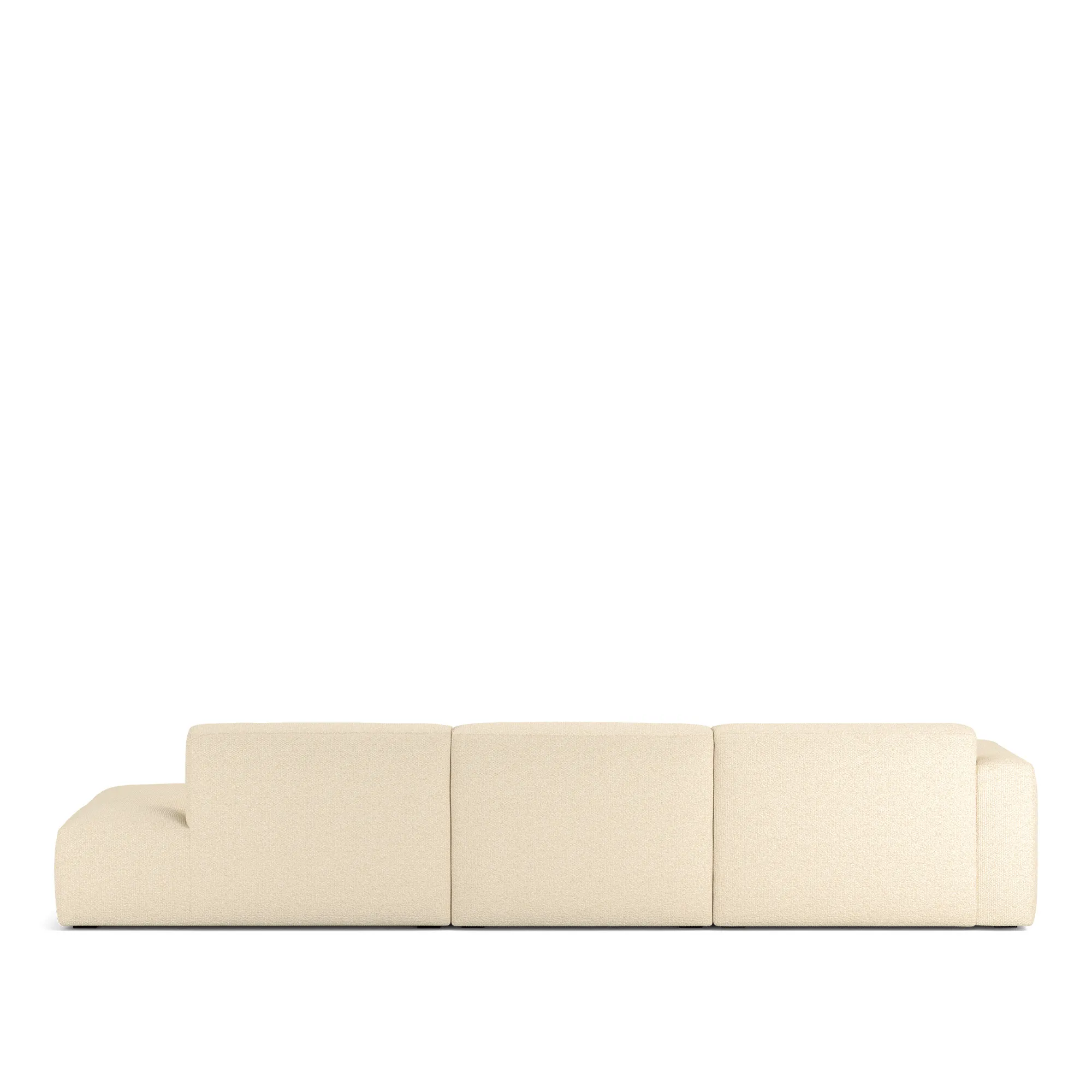 Brick 3-Seater Chaise Lounge Open End Right - 6