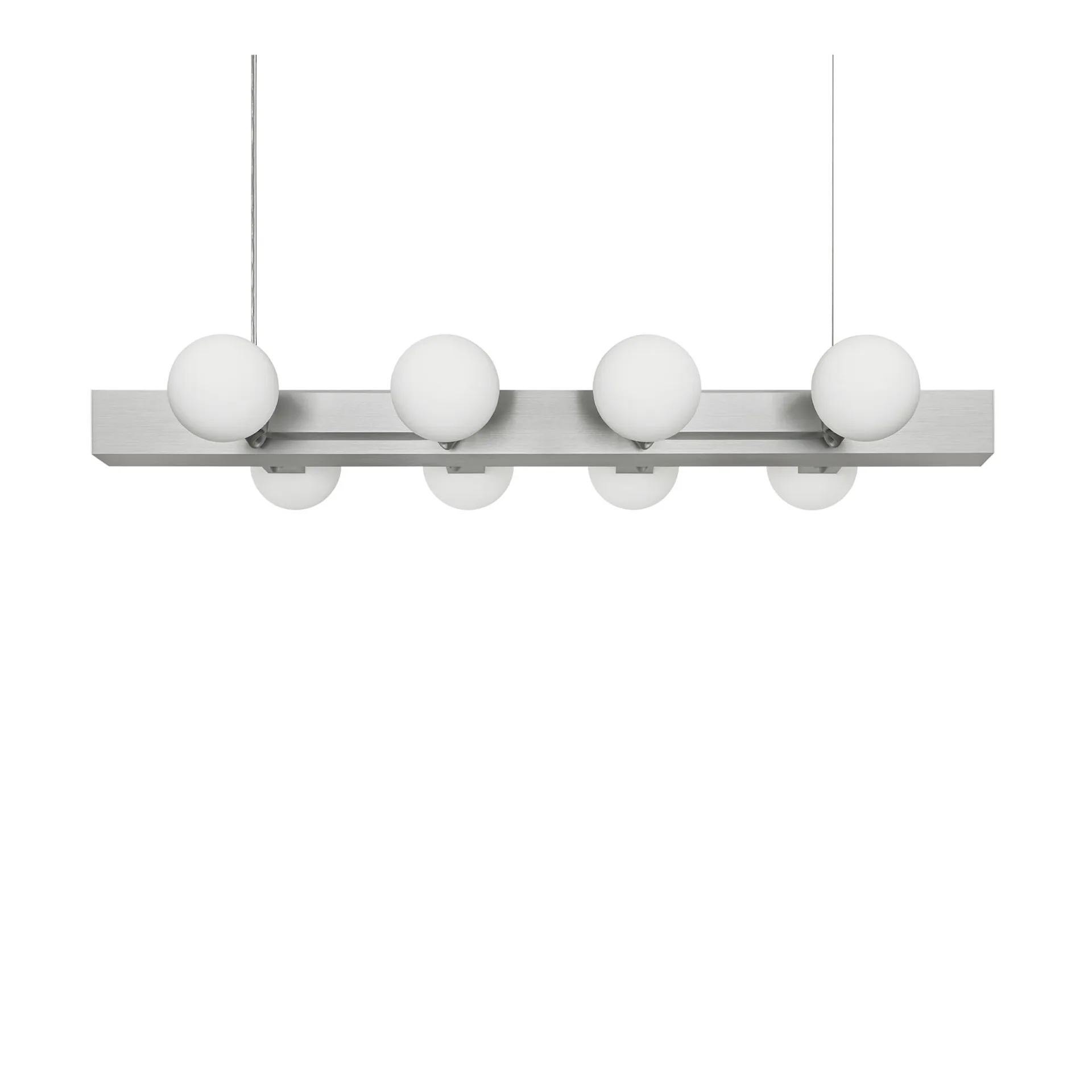 Knuckle Linear Chandelier - Brushed Aluminum - Hem - NO GA