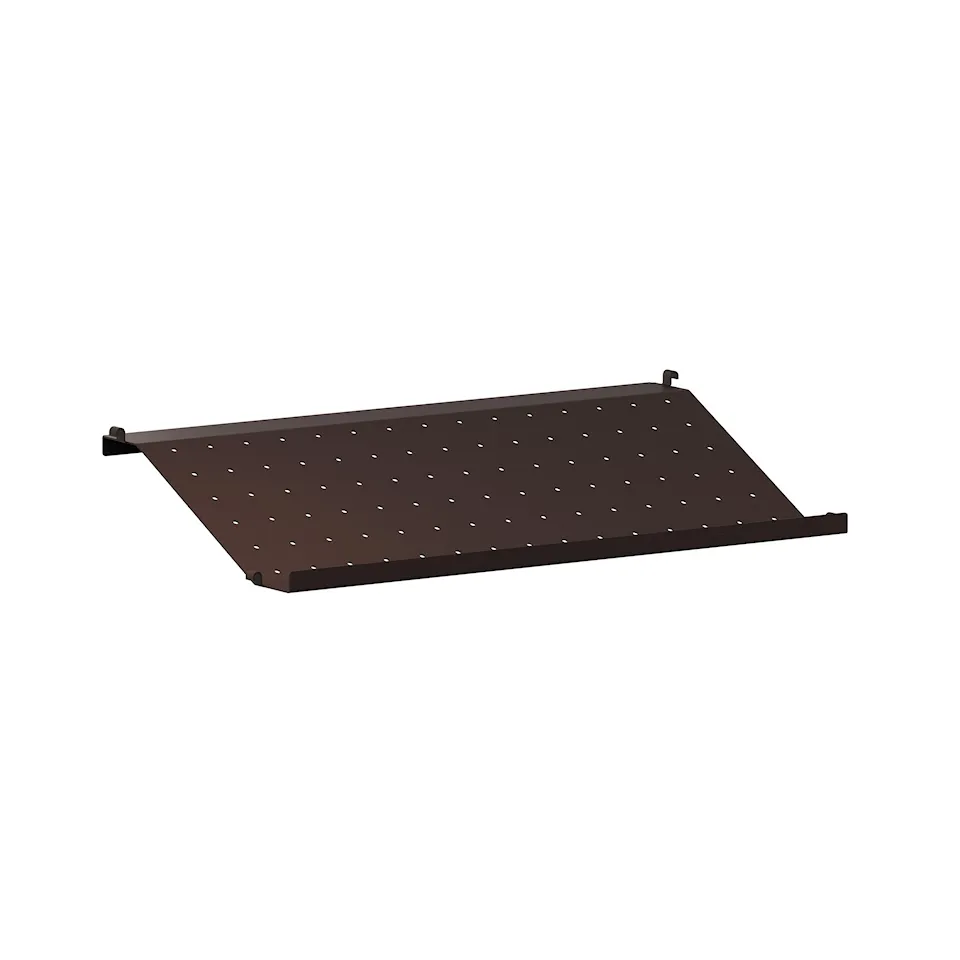 Shoe shelf metal 58x30cm dark brown