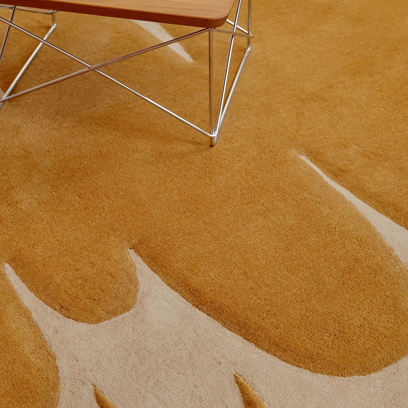 Lucia Eames Echo Ochre Wool Rug - 3