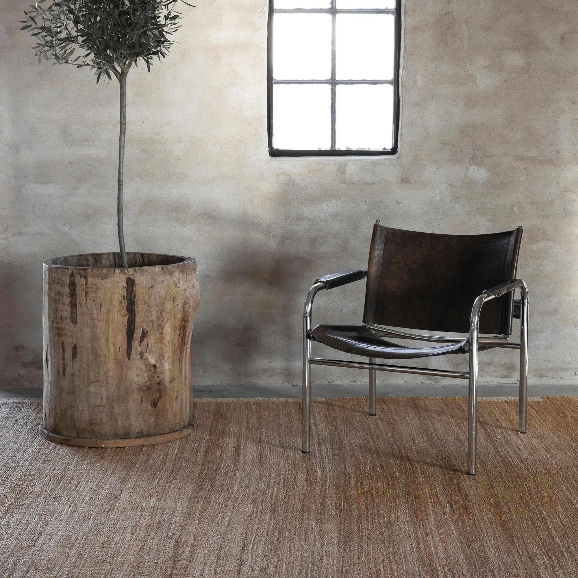 Jute Edge Cream jute rug - 4