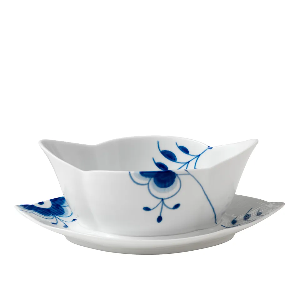 Blue Fluted Mega Sauce Bowl 55 cl