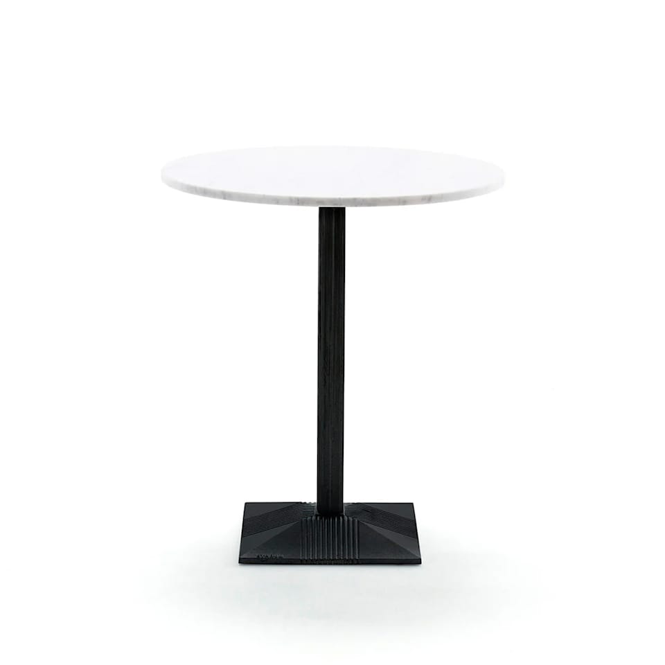 Lund Table Small Foot White Carrara Marble
