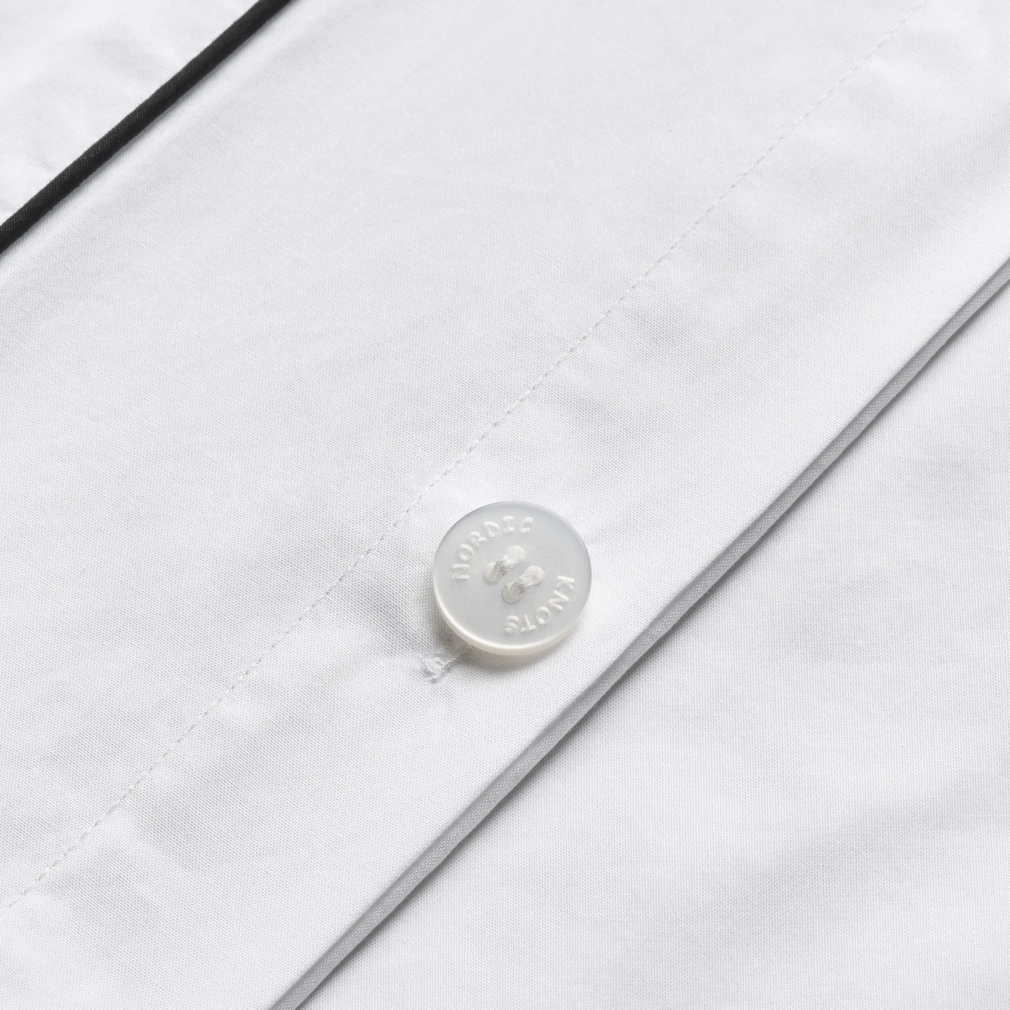 Percale Crisp White/Black dekbedovertrek - 4