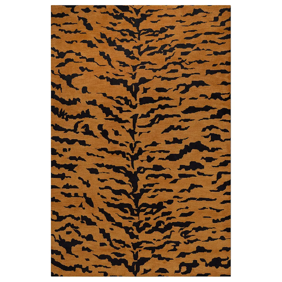 Tigris Rust/Black Wool Rug