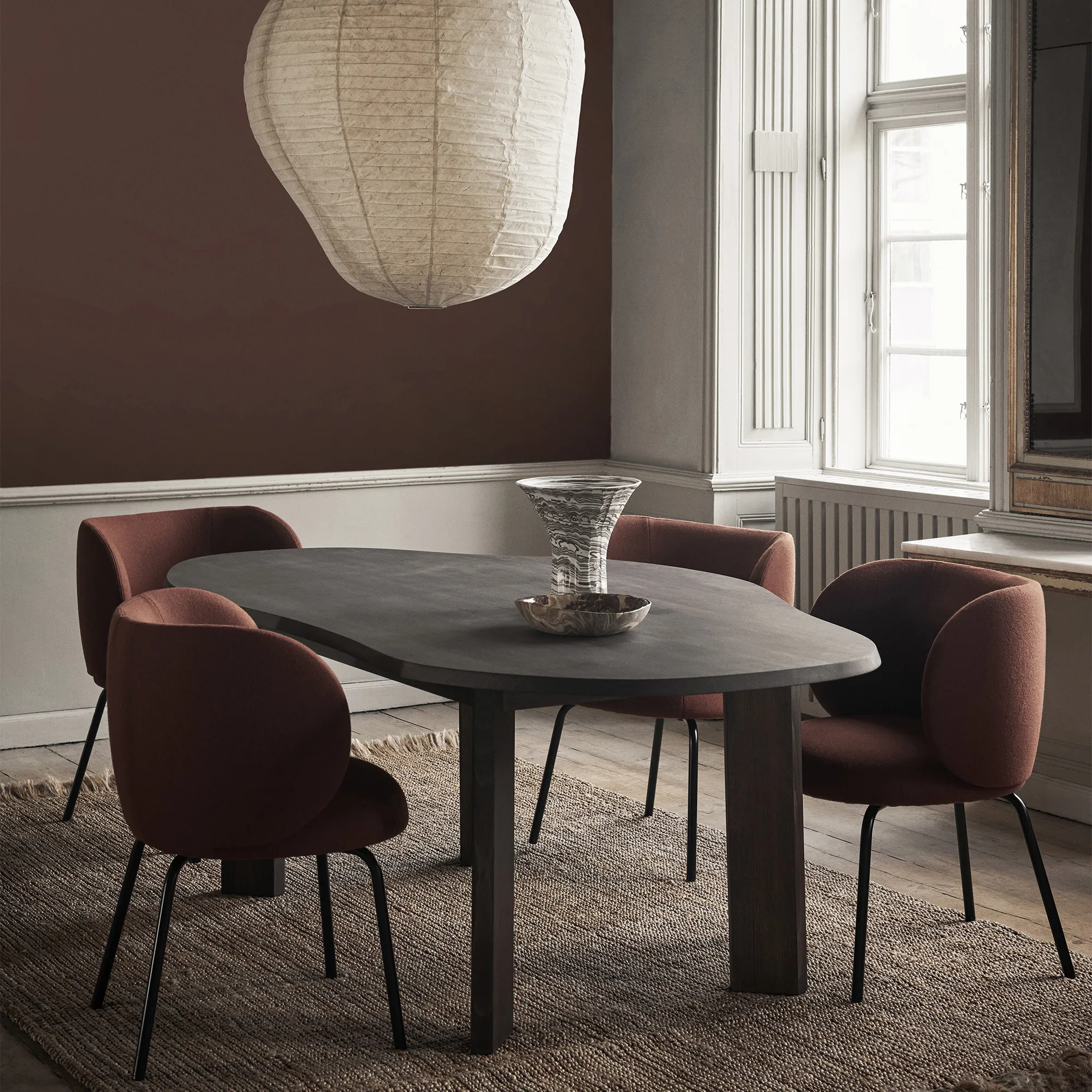 Tarn eettafel donker gebeitst beukenhout - 2