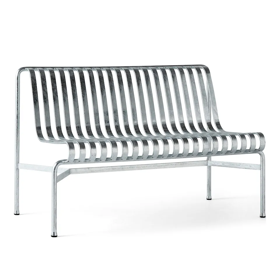 Palissade garden bench - Hot Galvanised