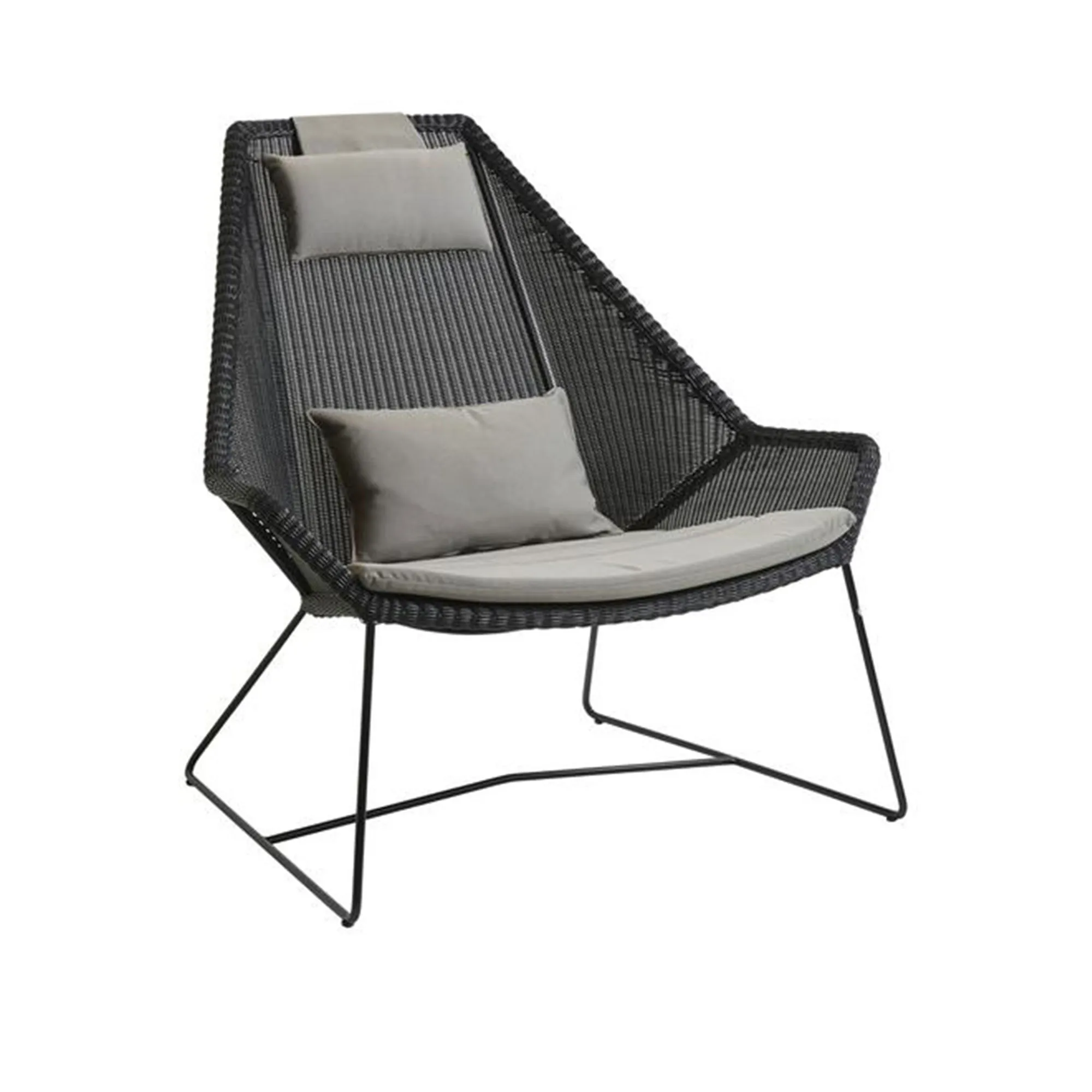 Breeze Highback Lænestol, White grey, Cane-Line Weave - 1