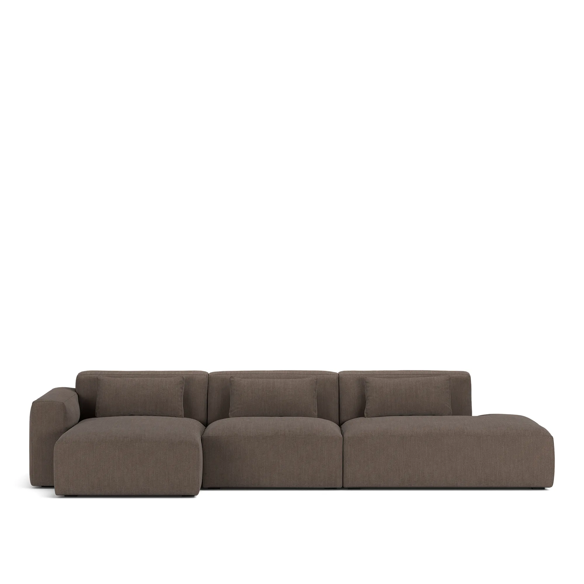 Brick 3-Seater Chaise Lounge Open End Right - 9