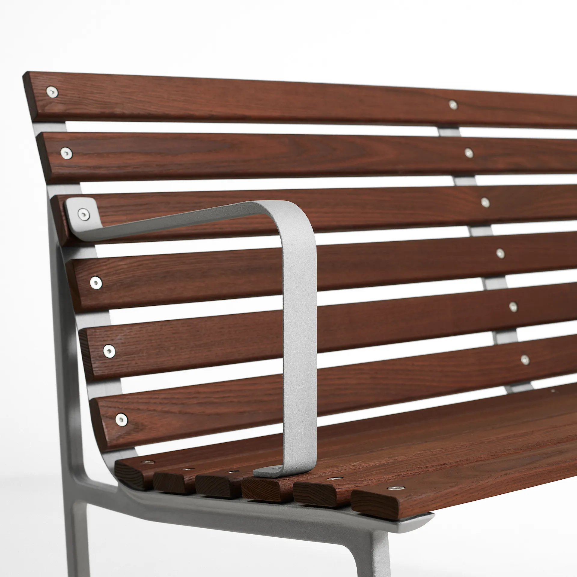 Traverse garden bench with armrests - HAY - NO GA