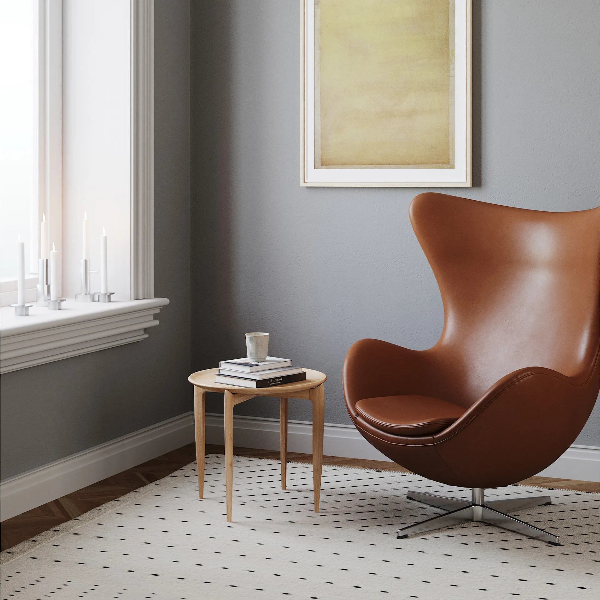 Tray Table Ø60 cm - Fritz Hansen - NO GA