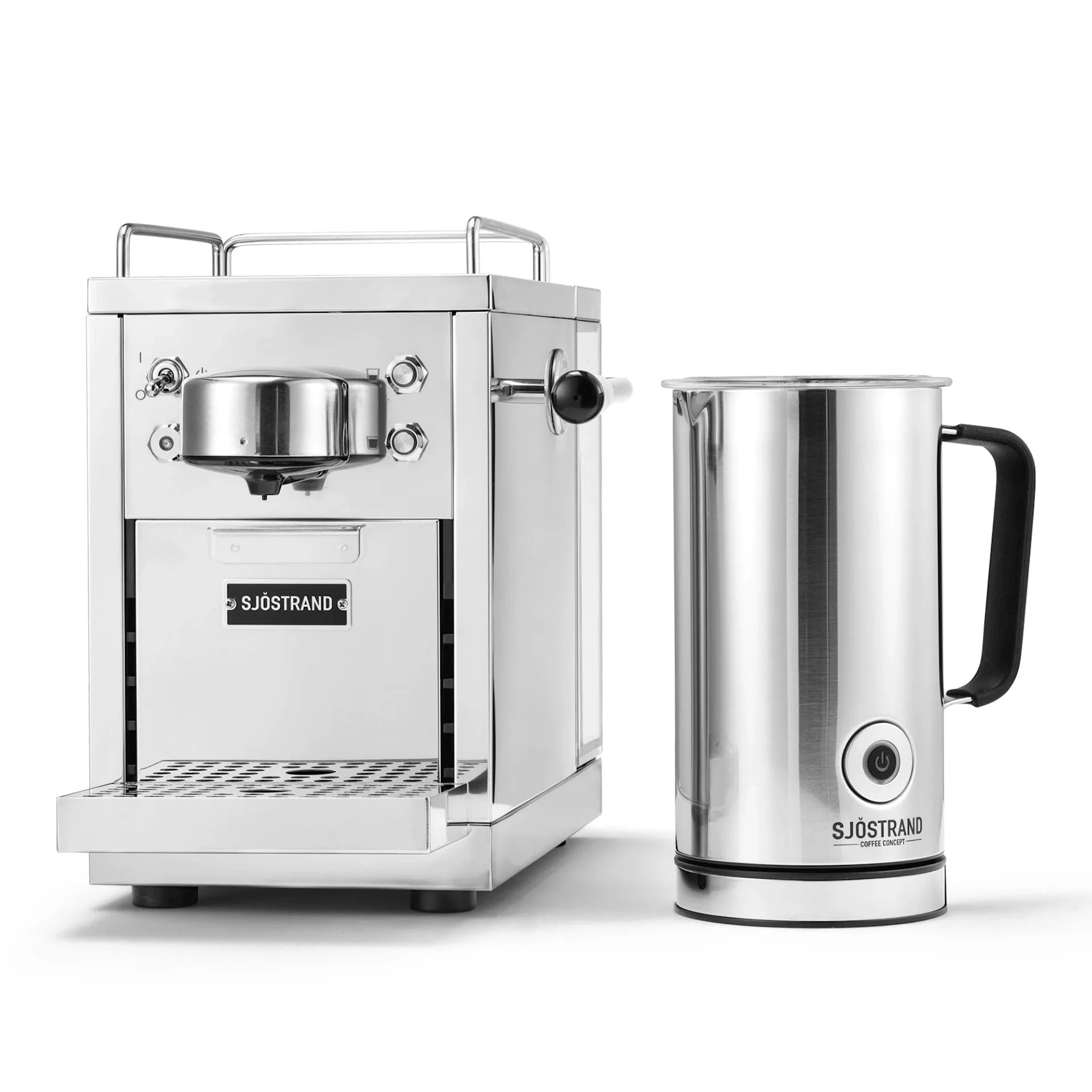 The Original Espresso Capsule Machine Stainless Steel + Milk Frother - Sjöstrand Coffee Concept - NO GA