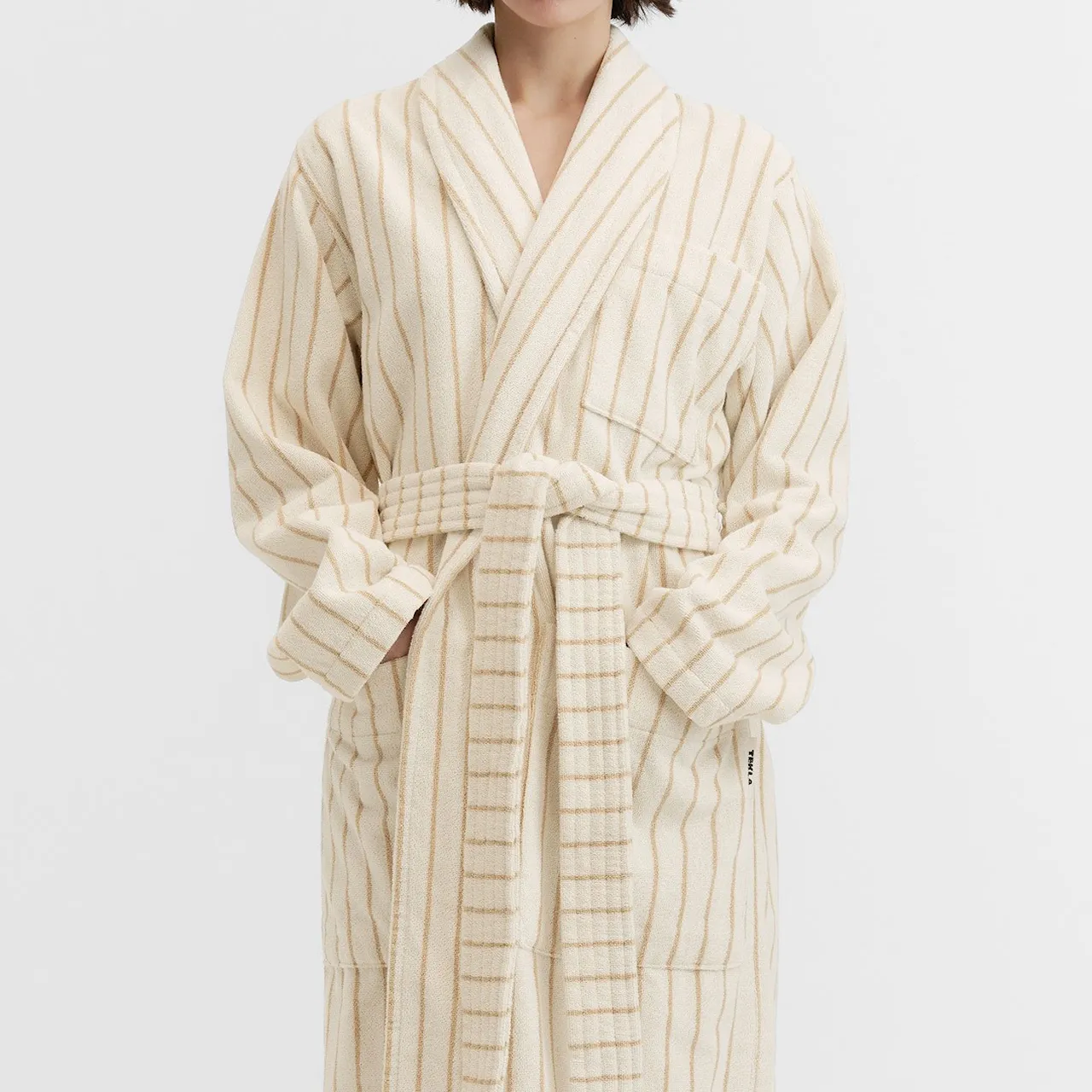 Classic Sienna Stripes badekåbe