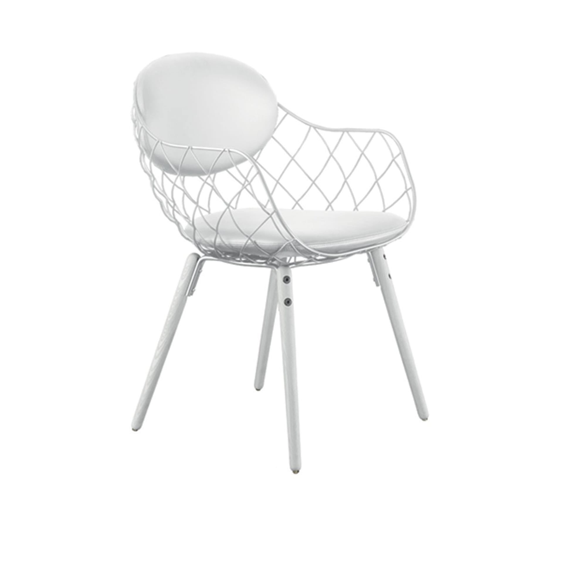 Pina Chair White legs/White seat/White cushions Steelcut 110 - Magis - Jaime Hayon - NO GA