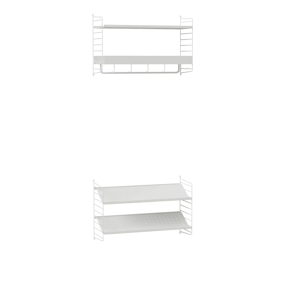 Hall Hyllsystem Q Vit / Vit