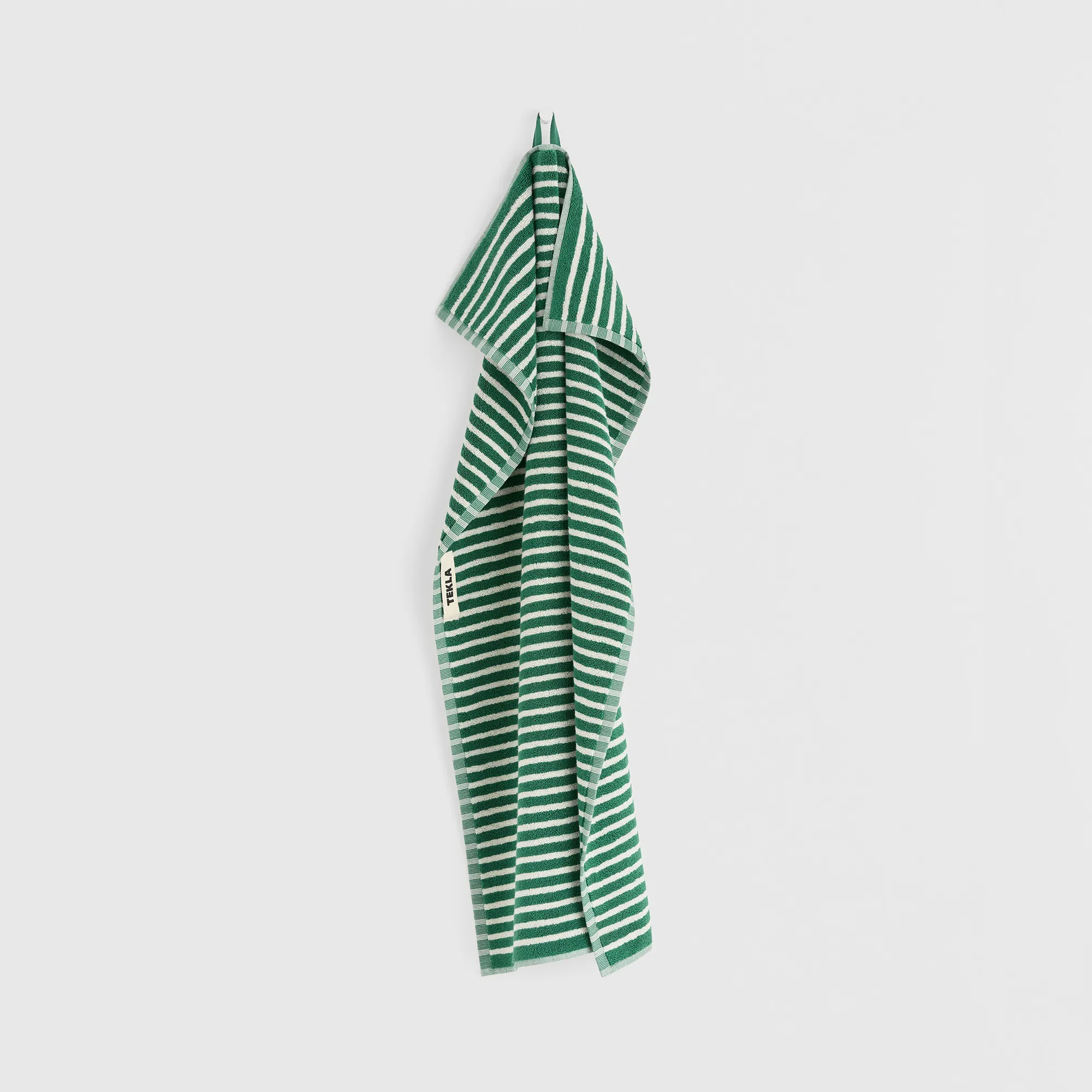 Terry Teal Green Stripes handdoek - 4