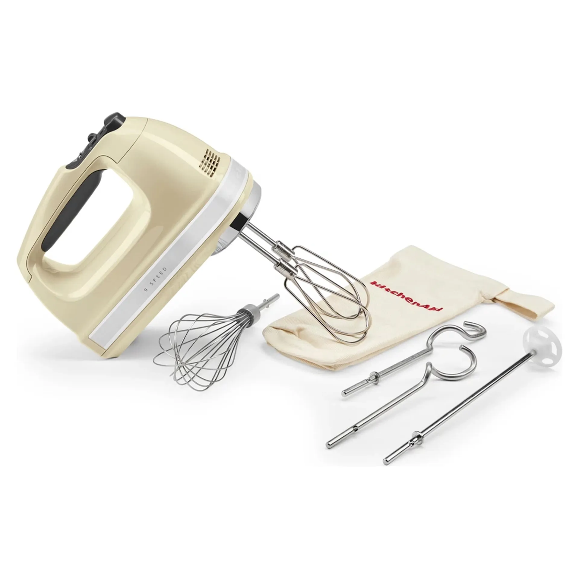 Buy Artisan 5KHM9212EAC Hand Mixer 9 Speeds Almond Cream from KitchenAid NO GA