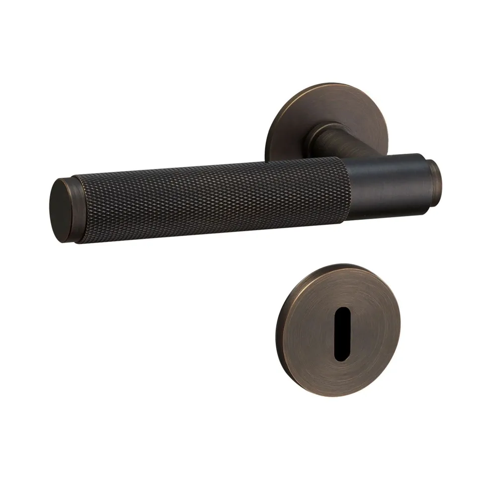 Dørgrebssæt / uden returfjeder / 30 mm / krydsgreb & nøgleskilt - 1