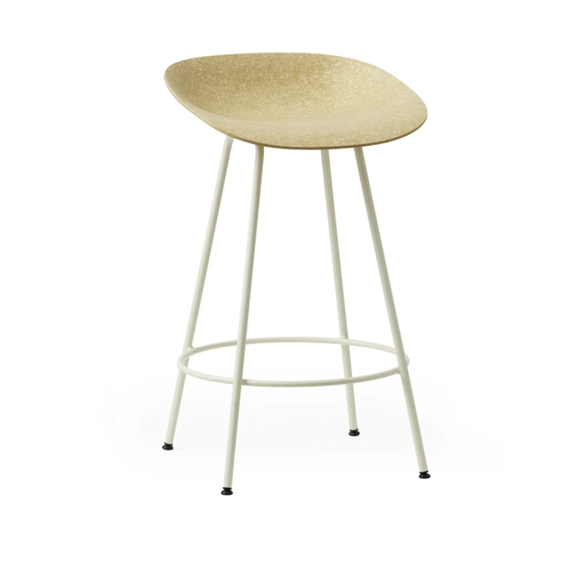 Mat Barstool 65 cm Cream Steel - 5